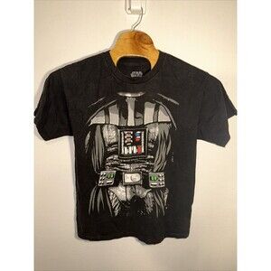 Star Wars Men's T-shirt Size L Darth Vader Body Armor Black